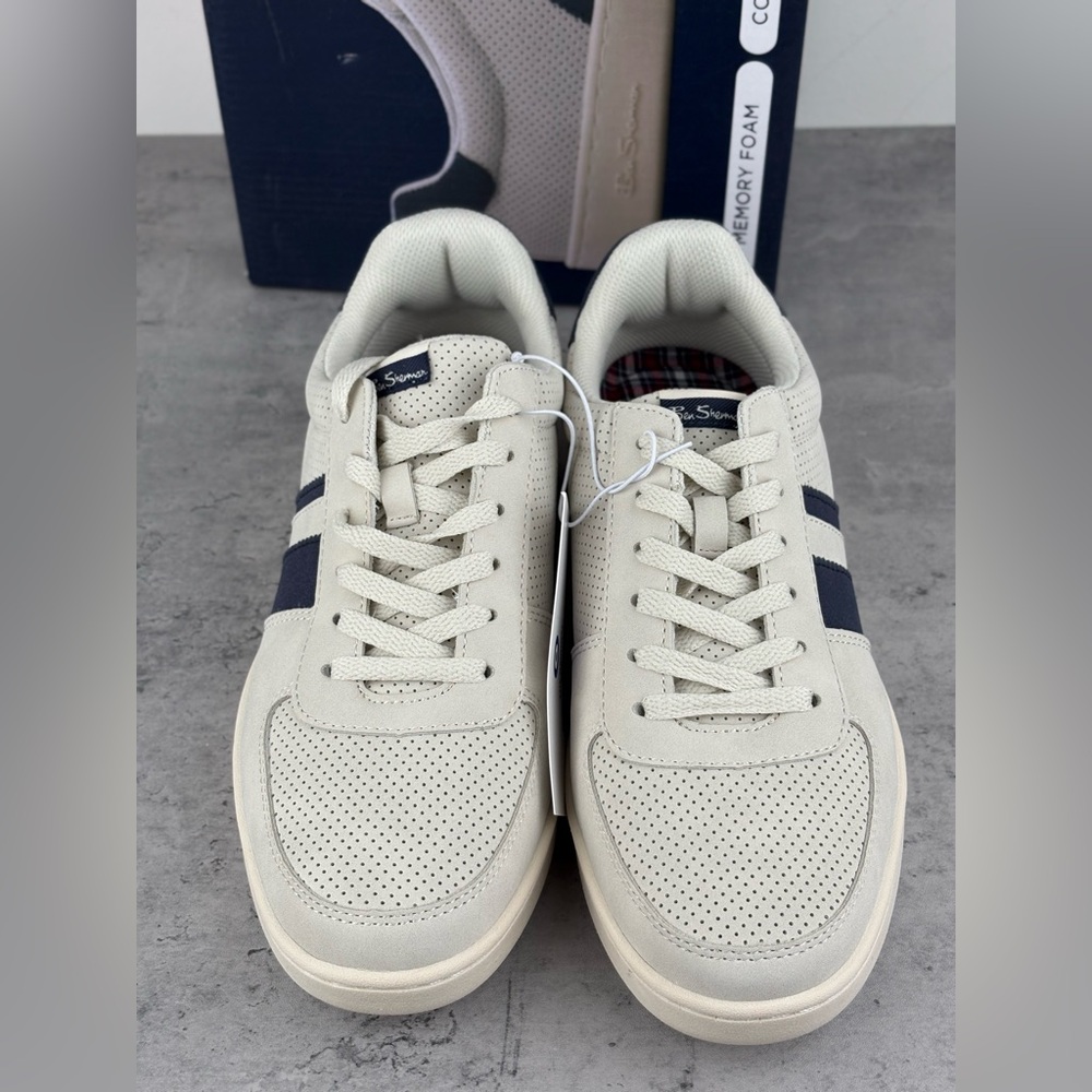NEW Ben Sherman Men's Grey Webber Sneaker Shoes Size 8.5 New In Box - Picture 3 of 7
